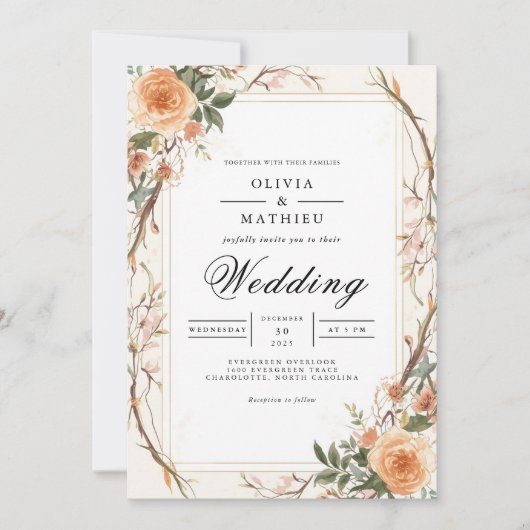 試験 招待状 (正面)