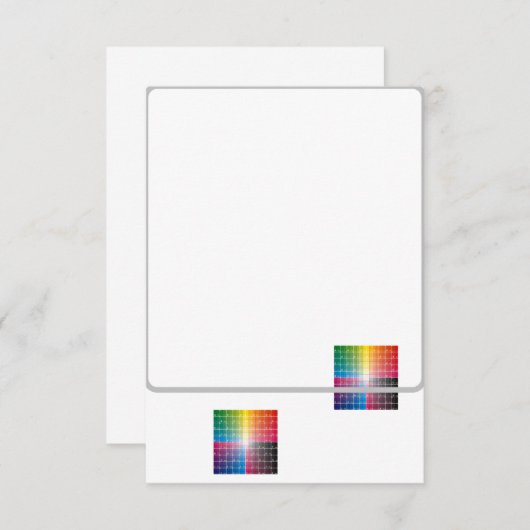 試験 招待状 (正面/裏面)