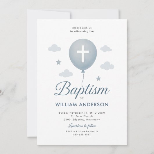 試験 招待状 (正面)