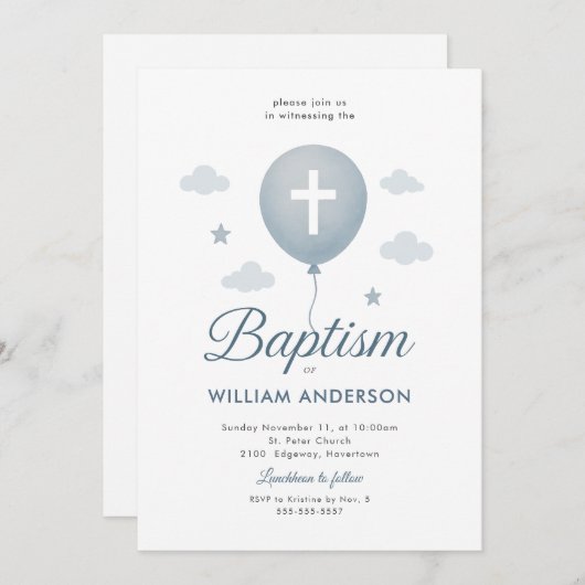 試験 招待状 (正面/裏面)