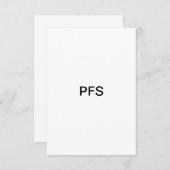 試験 招待状 (正面/裏面)