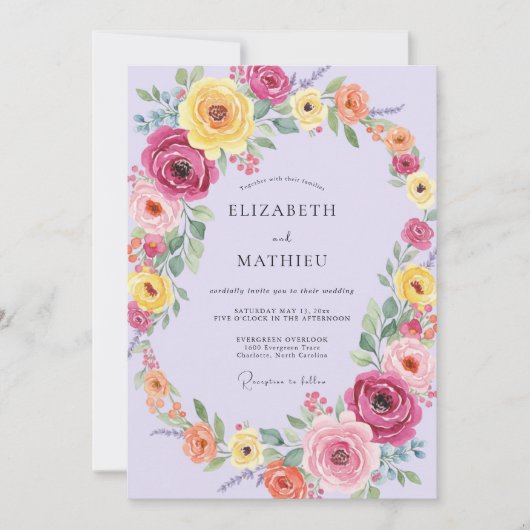 試験 招待状 (正面)