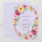 試験 招待状 (正面/裏面)