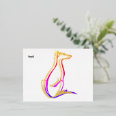 試験 箔招待状ポストカード (立ち正面)