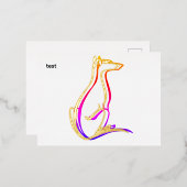 試験 箔招待状ポストカード (正面/裏面)