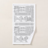 試験KneeboardのBathタオルセット バスタオルセット (ハンドタオル)