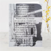 詩おもしろいと静物庭園のツール芸術 カード (黄色い花)