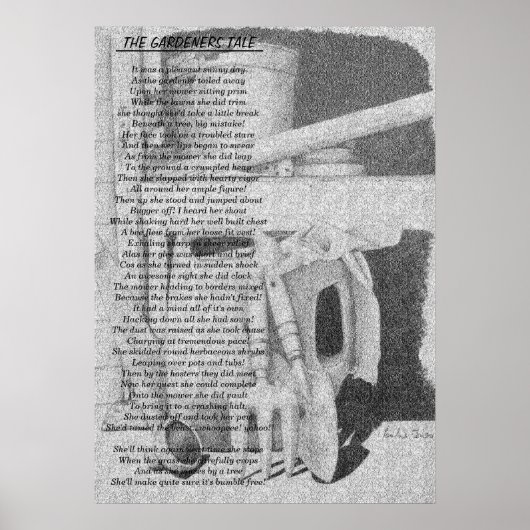 詩おもしろいと静生活庭道芸術のポスター ポスター (正面)