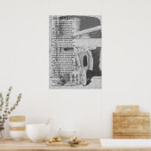 詩おもしろいと静生活庭道芸術のポスター ポスター (キッチン)