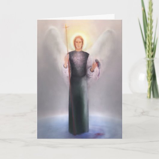 詩および聖なる書物、経典の聖者Raphael カード (正面)