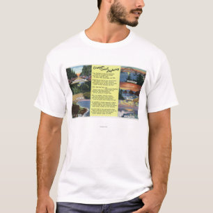 詩が付いているオレゴンの海岸のハイウェーに沿って Tシャツ