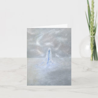 詩が付いている雪の私達の女性 カード