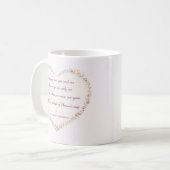 詩が書かれたマグカップ コーヒーマグカップ (正面左)