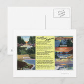 詩とオレゴン海岸沿いの高速道路 ポストカード (正面/裏面)