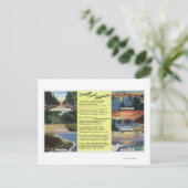 詩とオレゴン海岸沿いの高速道路 ポストカード (スタンド正面)