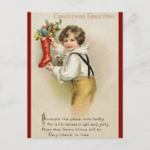 詩とビクトリアンのクリスマスの挨拶 – 