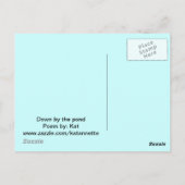 詩と一緒に魚釣りカードを行こう ポストカード (裏面)