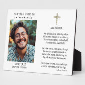 詩と写真の飾り付き記念碑 フォトプラーク (側面)