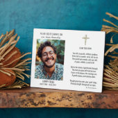 詩と写真の飾り付き記念碑 フォトプラーク (側面)