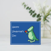 詩と恐竜のバレンタインデー シーズンポストカード (スタンド正面)