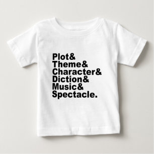 『詩と演劇の6要素』アリストテレス ベビーTシャツ