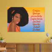 詩と美しい キャンバスプリント (インサイチュ (リビング))