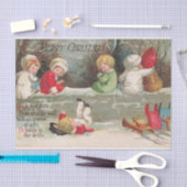 詩と聖降誕祭お目出とう！エレン・クラッサドル 薄葉紙 (クラフト)