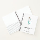 詩のアートワーク名のタイポグラフィ ノートブック (内部)