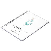 詩のカスタムアートワークタイポグラフィ ノートブック (左側)