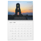 詩のカレンダーを使って世界中から日の出を カレンダー (3月 2025)