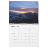 詩のカレンダーを使って世界中から日の出を カレンダー (2月 2025)