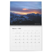 詩のカレンダーを使って世界中から日の出を カレンダー (2月 2026)