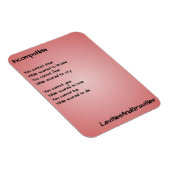 詩のキッチンマグネット – 互換性なし マグネット (右側)