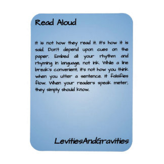 詩のキッチンマグネット – 声読に出して マグネット