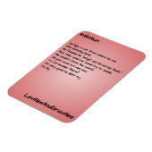 詩のキッチンマグネット – 模倣 マグネット (左側)