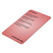 詩のキッチンマグネット – 瞬間 マグネット (左側)