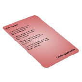 詩のキッチンマグネット – 瞬間 マグネット (右側)