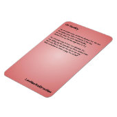 詩のキッチンマグネット – 謙虚さに マグネット (左側)