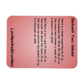 詩のキッチンマグネット – Betwixt Two Self マグネット (横)