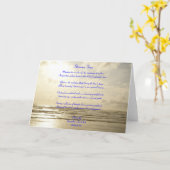 詩のグリーティングカードからのストリーム カード (黄色い花)