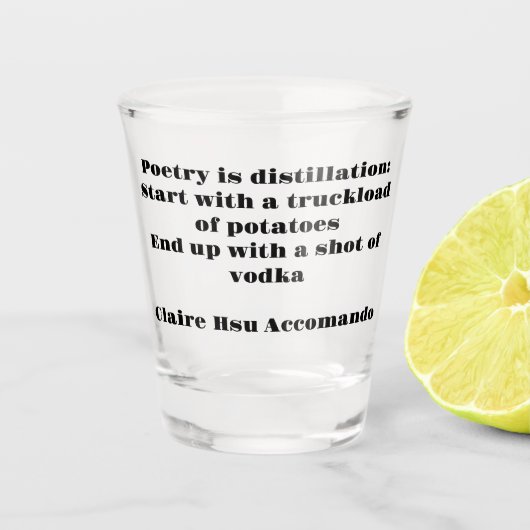 詩のショットグラスのショット ショットグラス (正面)