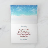 詩のジンジャーブレッドのトリオ シーズンカード (内部)