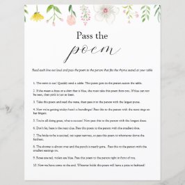 詩のブライダルシャワー