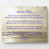 詩のプラークからのストリーム フォトプラーク (正面)