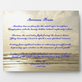 詩のプラークからのストリーム フォトプラーク