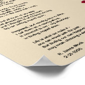 詩のポスター：選択肢（自分自身を分離する） ポスター (角)