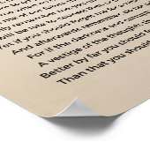 詩のヴィンテージのポスターを思い出す ポスター (角)