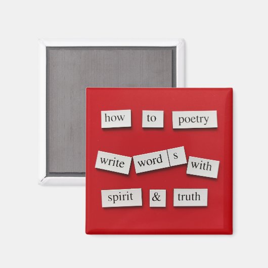 詩の作り方 マグネット (正面/裏面)