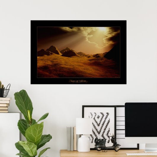 詩の光線 ポスター (ホームオフィス)