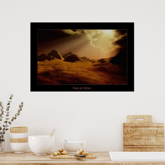 詩の光線 ポスター (キッチン)